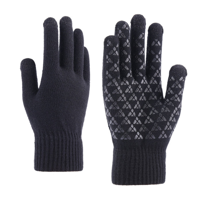 Wholesale Gloves Polyester Winter Velvet Warm Non-Slip Touch Screen MOQ≥2 JDC-GS-LiR003