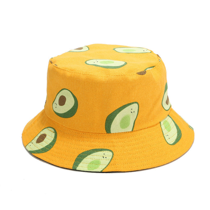 Wholesale Avocado Double Sided Bucket Hat JDC-FH-LvYi014