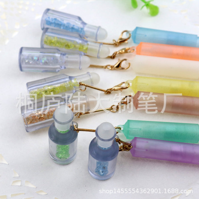 Color al por mayor de la botella de cristal Pense de bolsillo de plástico MOQ≥5 JDC-BP-LUDA007