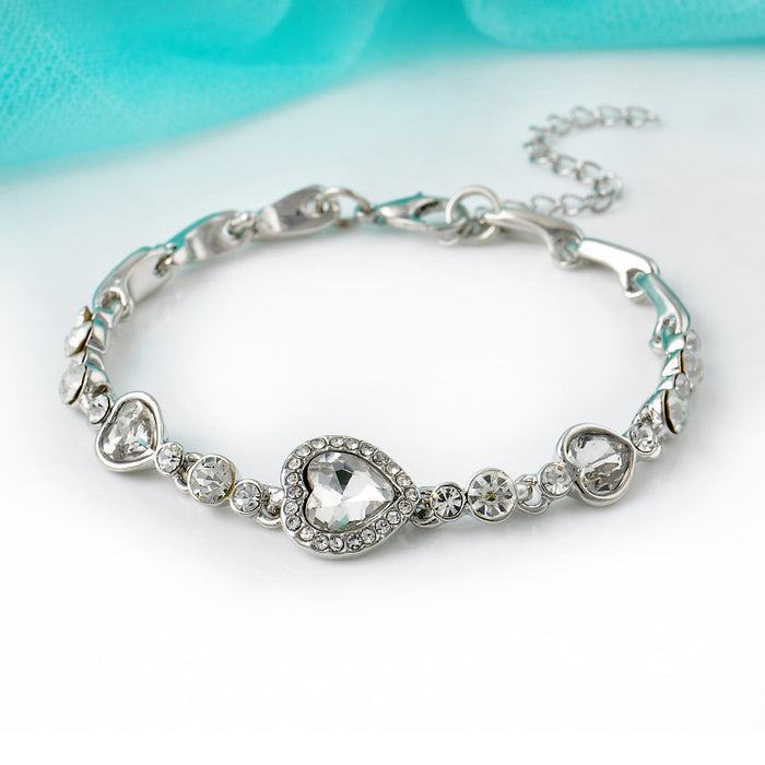 Wholesale Bracelet Alloy Austrian Crystal Heart of the Ocean JDC-BT-saip002