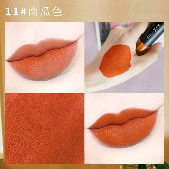 Velvet mate al por mayor Glaze de labios mate impermeable lápiz labial no desanimado JDC-MK-Weimei002