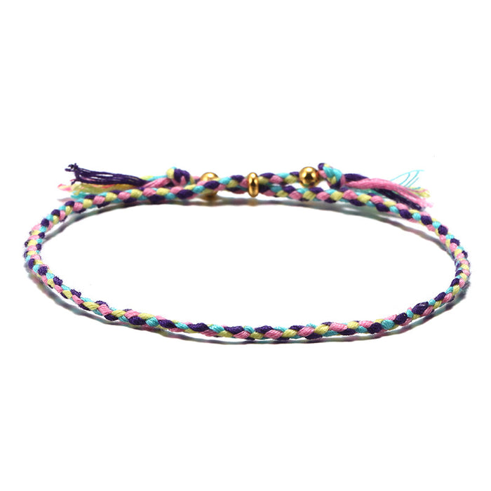Wholesale Bracelet Cotton Thread Boho Beach Friendship Braided Bracelet MOQ≥2 JDC-BT-YunC001