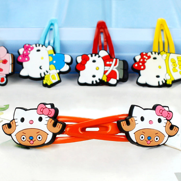 Wholesale Hair Clips PVC Metal Cute Cartoon Kids (M) JDC-HC-ZhongJ009