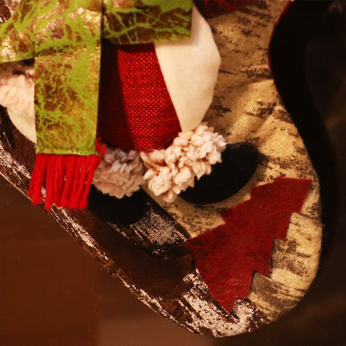 Tela decorativa al por mayor calcetines de Navidad Bag JDC-DCN-RUIQ001