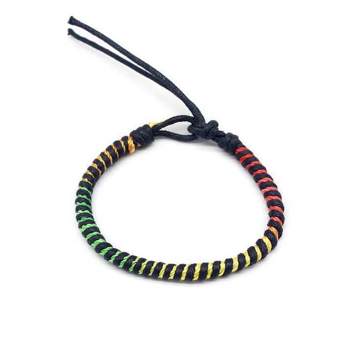 Wholesale Bracelet Polyester Thread Bohemian Handwoven MOQ≥10 JDC-BT-WengW003