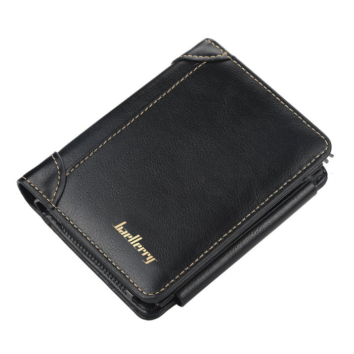 Wholesale Wallets PU Leather Men's Multi-Card Change JDC-WT-Zhengxin011