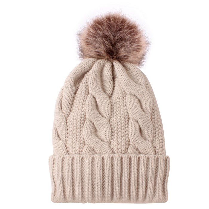Bola de lana acrílica de sombrero al por mayor otoño e invierno cálido vellón de vellón MOQ≥2 JDC-FH-MY002