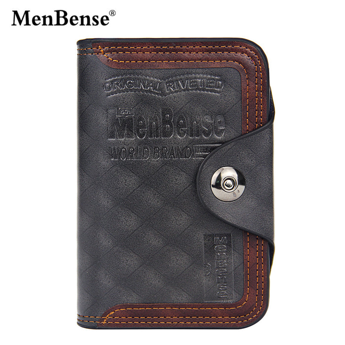 Wholesale Men's Wallet Short Large Capacity Magnetic Buckle JDC-WT-Xinze005