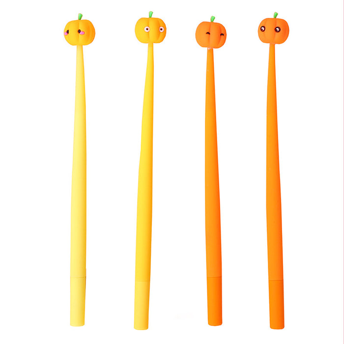 Wholesale Ballpoint Pen Silicone Plastic Pumpkin MOQ≥2 JDC-BP-YMei004
