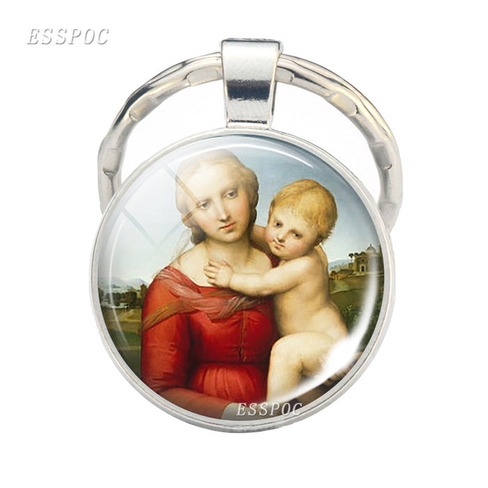 Wholesale keychain catholic jewelry pendant MOQ≥2 JDC-KC-ZaoY006