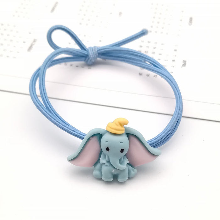 Jewelry WholesaleWholesale knotted high elastic rubber band dinosaur Dumbo Hair Scrunchies （F) JDC-HS-ZJia005 Hair Scrunchies 珍徍 %variant_option1% %variant_option2% %variant_option3%  Factory Price JoyasDeChina Joyas De China