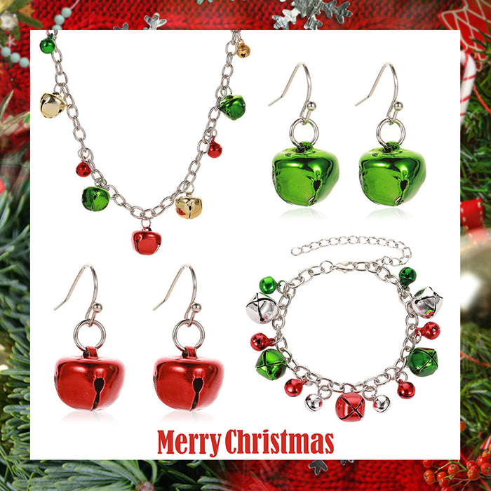 Aleación de pendientes al por mayor Christmas Colorido Collar Collar Juego de pulsera JDC-ES-A554