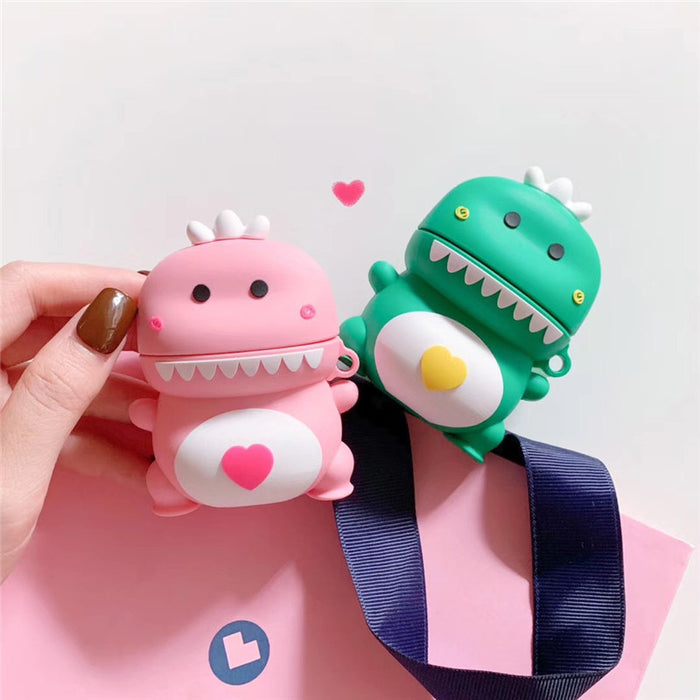 Wholesale Headphone Case Silicone Cute Dinosaur Protective Cover JDC-EPC-YQB005