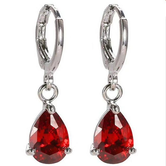 Wholesale new hot sale inlaid pink zircon women's earrings JDC-ES-Chenrui011