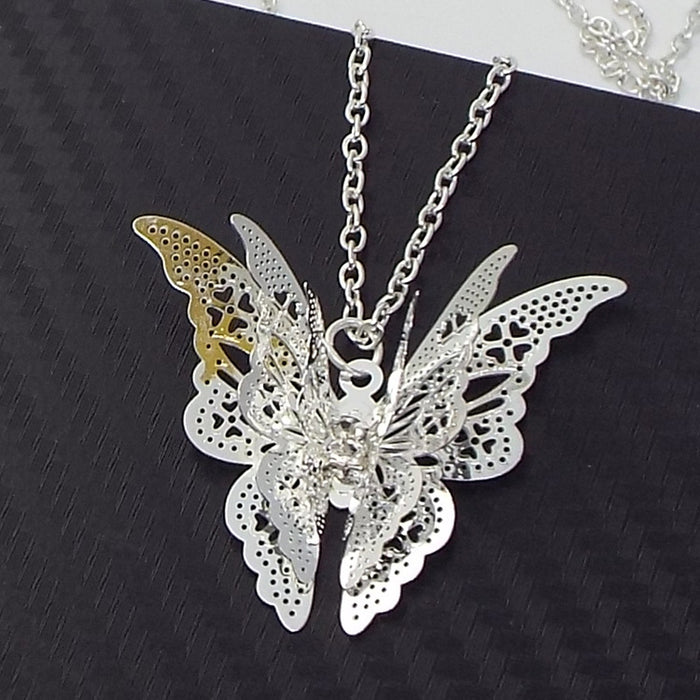 Wholesale Necklace Alloy Hollow Point Butterfly Necklace JDC-NE-QiF004