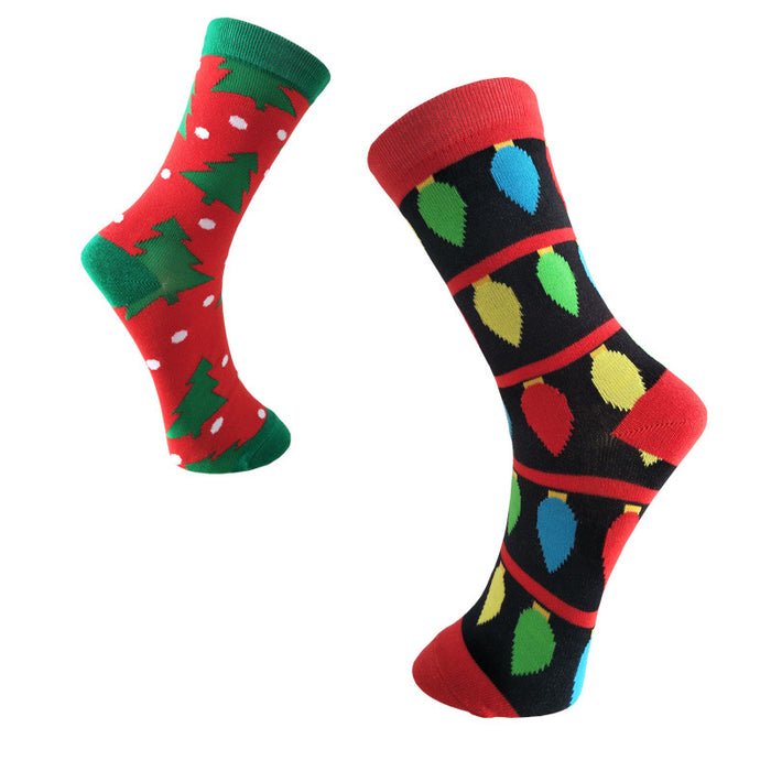 Calcetines al por mayor spandex navidad lindo dibujos animados calcetines transpirables jdc-sk-yiyan015
