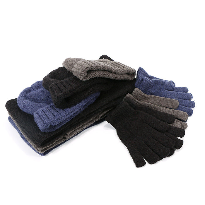 Wholesale Hats Scarves Gloves Three-piece Cotton Acrylic Thickening Warm Children JDC-SF-Kaip014