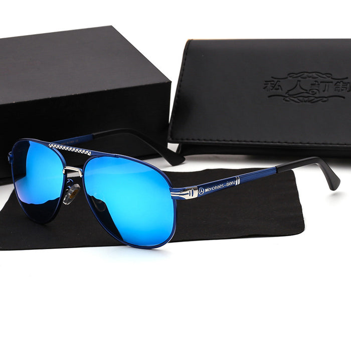 Wholesale Sunglasses Men's Driving Mirror Colorful Large Frame Polarized Glasses without box JDC-SG-MenF005