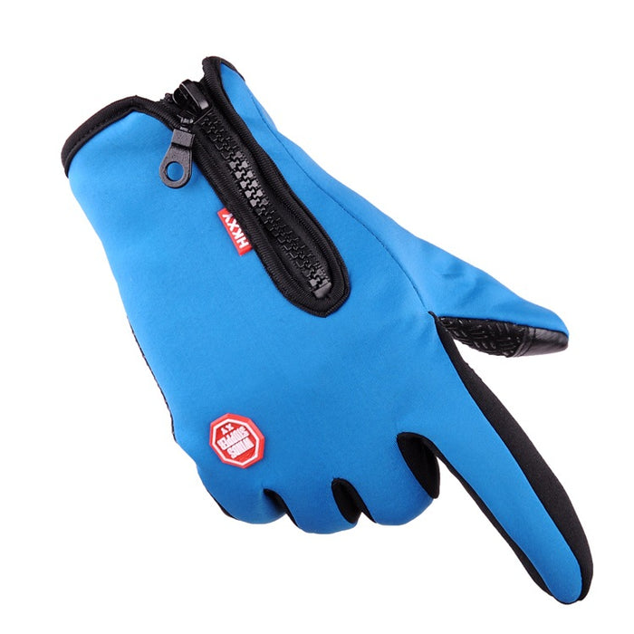Wholesale Gloves Polyester Zipper Waterproof Outdoor Warming Touch Screen JDC-GS-KLTS001