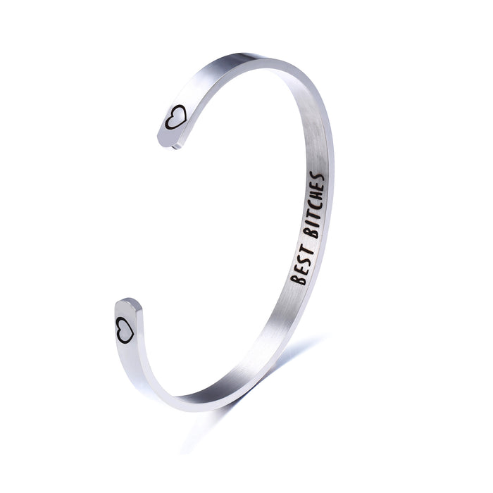 Wholesale creative stainless steel open bracelet JDC-BT-F944
