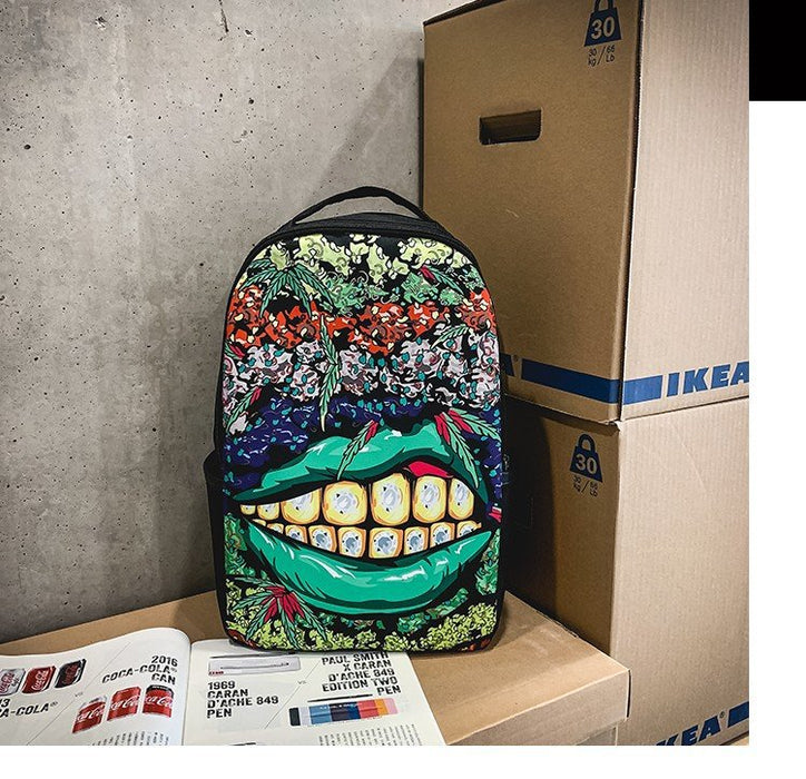 Wholesale Backpack Oxford Cloth Print Hip Hop Backpack JDC-BP-Yanj001