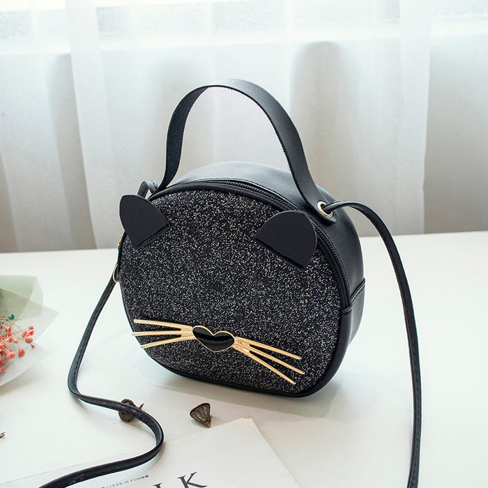 Wholesale small bag oblique cross bag cute trend small round bag JDC-SD-Shic006