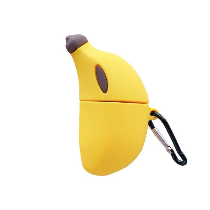 Case de auriculares al por mayor Silicona linda portada de protección de plátano JDC-EPC-ESD026