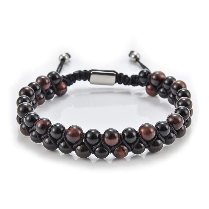 Wholesale Men's Bracelets Natural Stone Beads Volcanic Stone Beads JDC-BT-YiS008