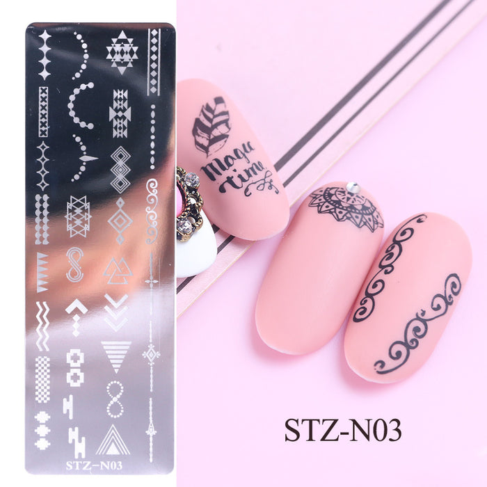 Impresión de uñas al por mayor placa de acero pequeña JDC-NS-Suot004
