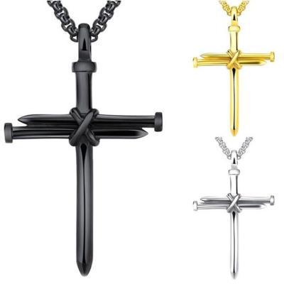 Wholesale Necklaces Titanium Cross Classic JDC-NE-NingL003