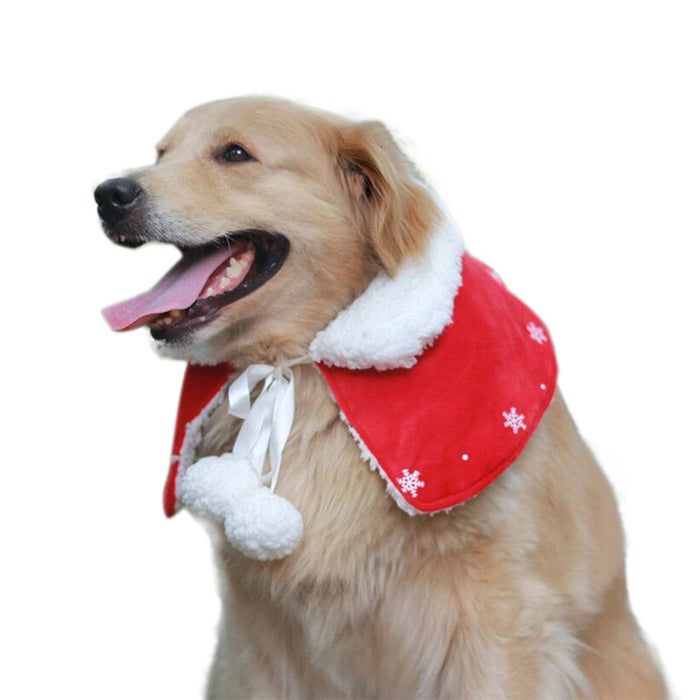 Wholesale Pet DogMedium and Large Dog Christmas Cape Christmas Cape JDC-PC-Tengy003