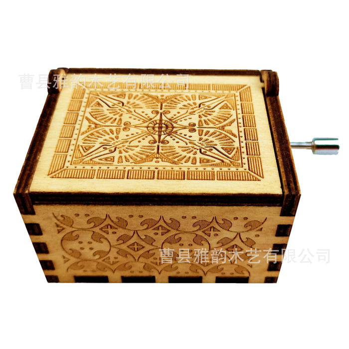 Caja de música de madera de juguete al por mayor Chinchilla clásica MOQ≥2 JDC-ft-yayun003