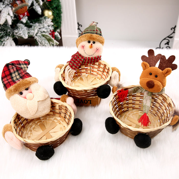 Wholesale Decorative Christmas Apple Basket JDC-DCN-QinB001
