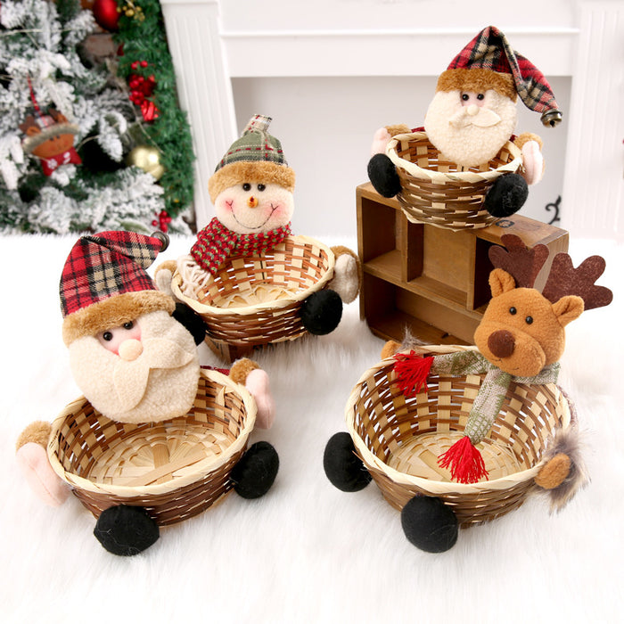 Wholesale Decorative Christmas Apple Basket JDC-DCN-QinB001