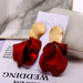Jewelry WholesaleWholesale New Alloy Red Rose Petal Earrings JDC-ES-F009 earrings 韩之尚 %variant_option1% %variant_option2% %variant_option3%  Factory Price JoyasDeChina Joyas De China