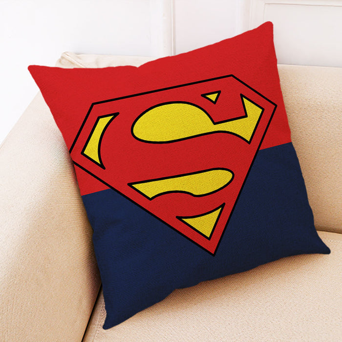 Wholesale Pillowcase Superhero Logo Cotton Linen JDC-PW-Jiongkun008