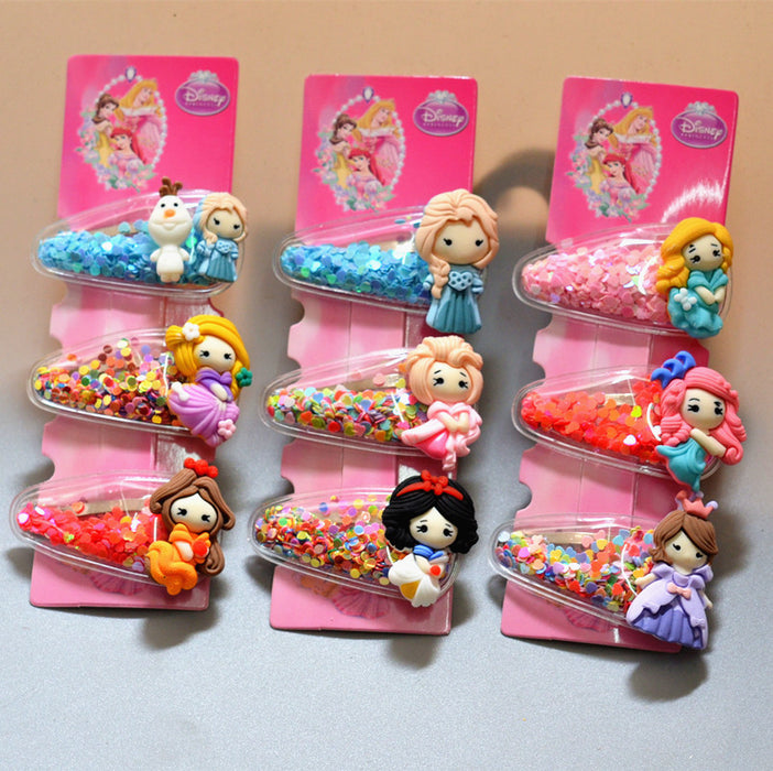 Wholesale Hair Clips Acrylic Princess Children Cute Bow (M) JDC-HC-SLL003