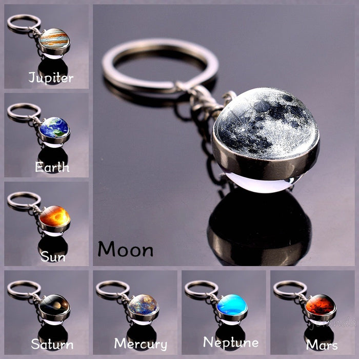 Keychains al por mayor Aley Glass Planet Moq≥2 JDC-KC-ZAOY017