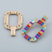 Jewelry WholesaleWholesale Hip Hop Rainbow Series Alloy Diamond Acrylic Earrings JDC-ES-Hemin002 Earrings 和鸣 %variant_option1% %variant_option2% %variant_option3%  Factory Price JoyasDeChina Joyas De China