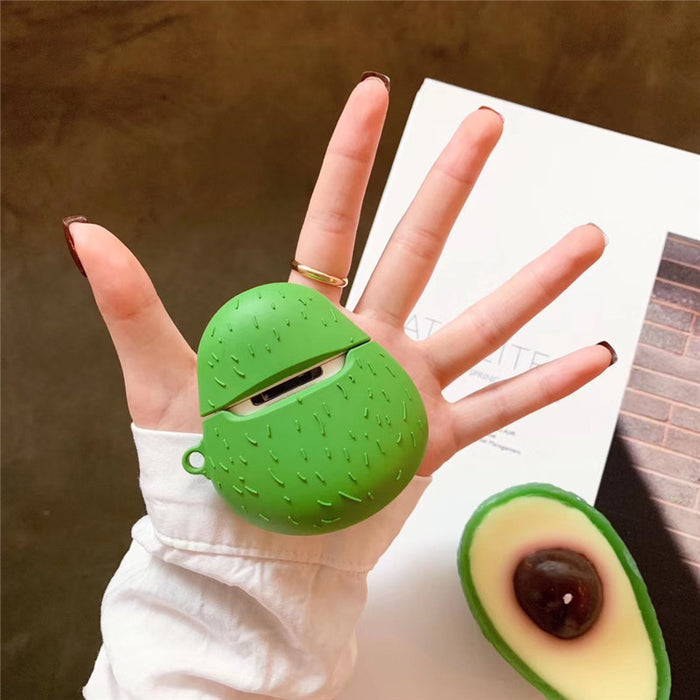 Wholesale Headphone Case Silicone Creative Avocado AirPods1/2 Protective Cover JDC-EPC-ChangPX020