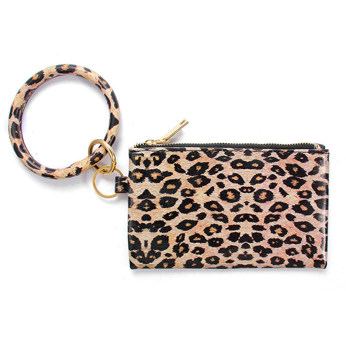 WholesaleePU Leather Tassel Pendant Bracelet Ladies Leather Keychain Bracelet Wallet JDC-WT-Jingy002