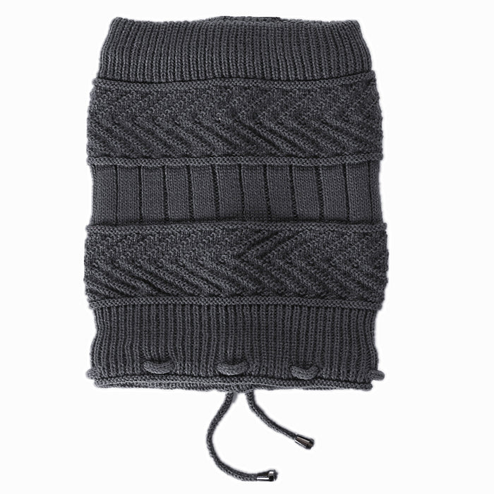 Wholesale Hat Acrylic Fleece Warm Knit Scarf Suit MOQ≥2 JDC-FH-Honghe002