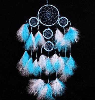 Wholesale Dream Catcher Feather Five Ring Indian JDC-DC-MengS048