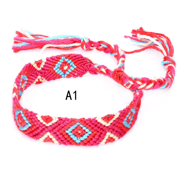 Wholesale friendship color cotton thread hand-woven bracelet JDC-BT-Yiye015