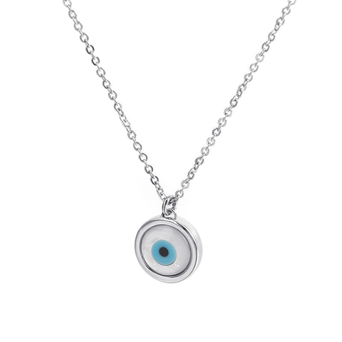 Wholesale Necklaces Titanium Steel Opal Devil's Eye JDC-NE-PERMKAL001