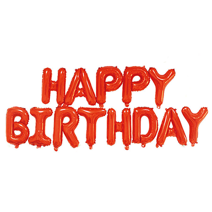 Wholesale 16 Inch Alphabet Happy Birthday Set Aluminum Film Balloon Party Decoration JDC-DCN-ZhiX004