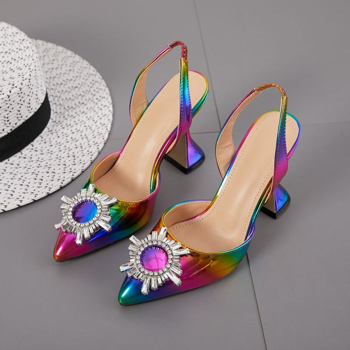 Wholesale High Heels PU Colorful JDC-SD-XiaL008