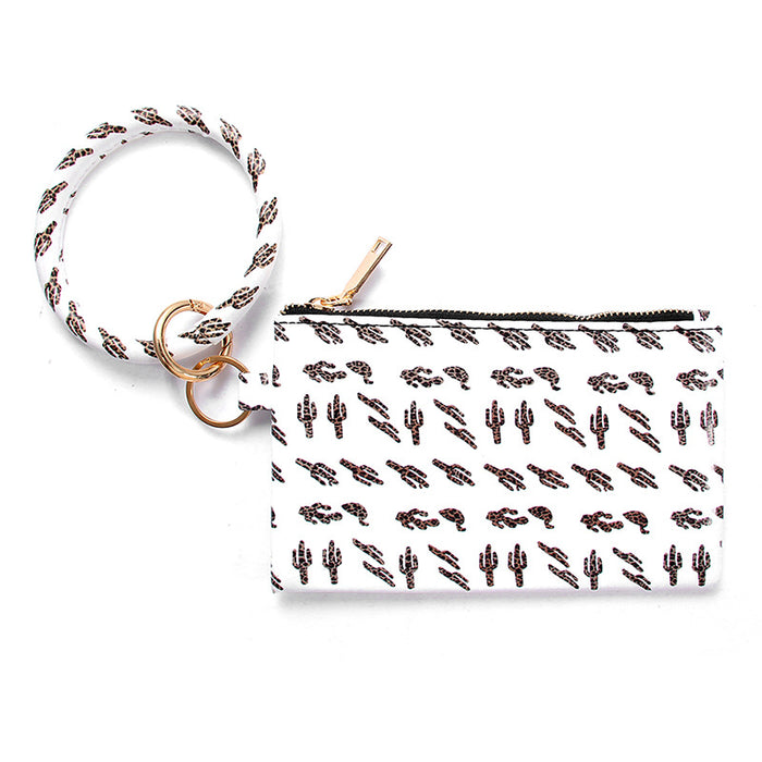 WholesaleePU Leather Tassel Pendant Bracelet Ladies Leather Keychain Bracelet Wallet JDC-WT-Jingy002