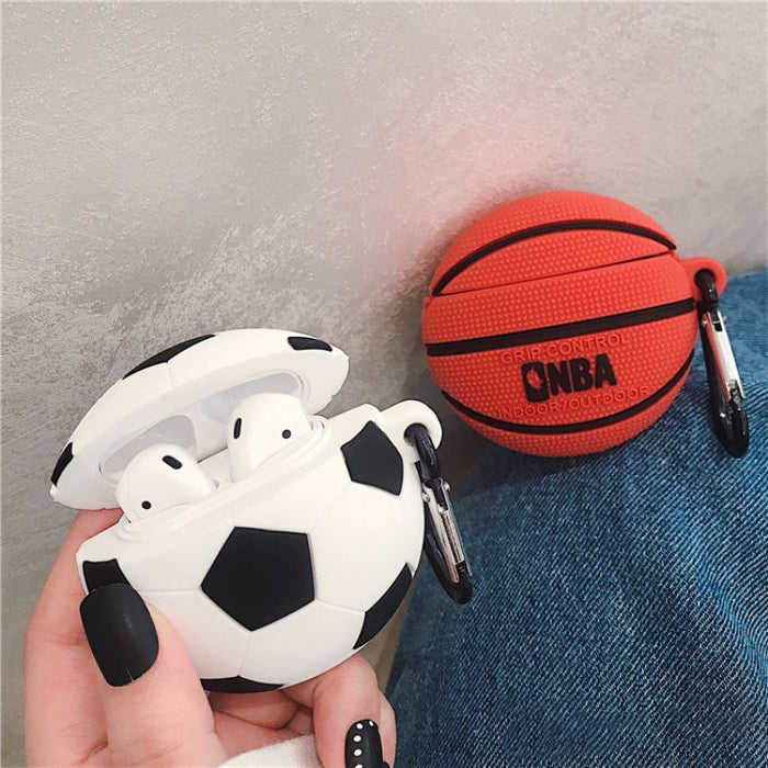 Shell de auriculares al por mayor Silicona creativa de baloncesto de fútbol de fútbol MOQ≥2 JDC-EPC-XDS001