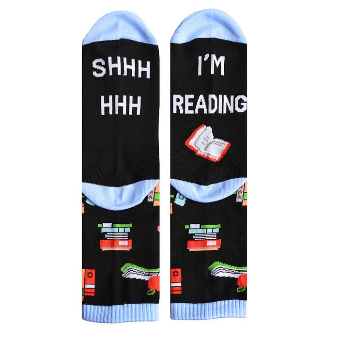 Calcetines al por mayor algodón navideño calcetines con letras jdc-sk-yund001